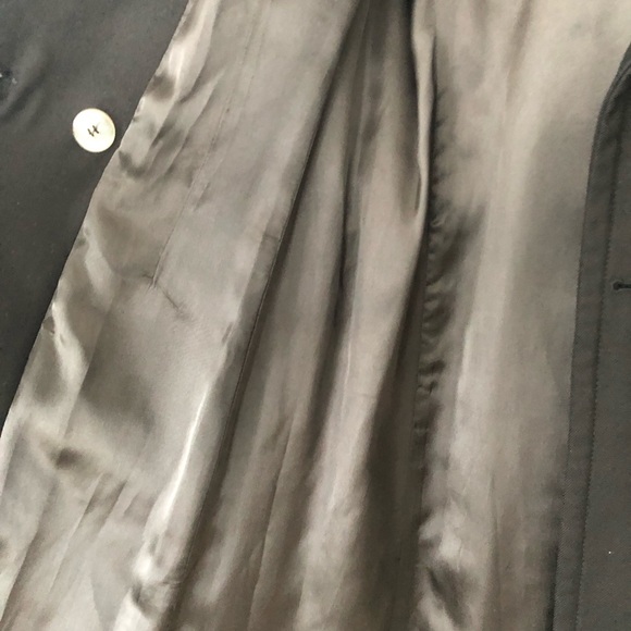 French connection double breasted trench coat black lined forever style US XS-S - Picture 7 of 10